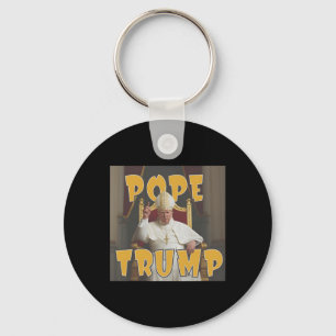 Pope Trump Funny Trump Vatican Christian Retro Chu Key Ring