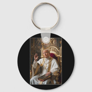 Pope Trump Funny Trump Vatican Christian Retro Chu Key Ring