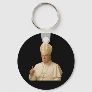 Pope Trump Funny Trump Vatican Christian Retro Chu Key Ring