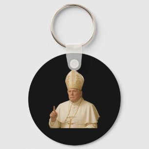 Pope Trump Funny Trump Vatican Christian Retro Chu Key Ring