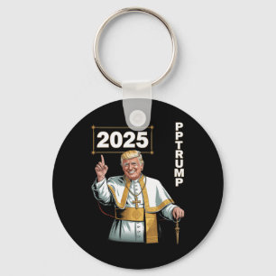 Pope Trump Funny Trump Vatican Christian Retro Chu Key Ring