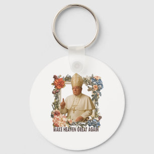Pope Trump Funny Trump Vatican Christian Retro Chu Key Ring