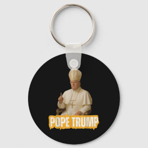 Pope Trump Funny Trump Vatican Christian Retro Chu Key Ring