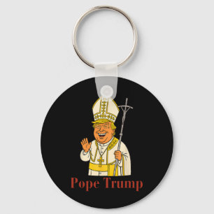 Pope Trump Funny Trump Vatican Christian Retro Chu Key Ring