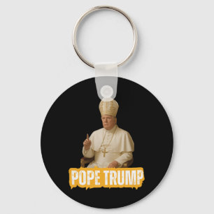 Pope Trump Funny Trump Vatican Christian Retro Chu Key Ring