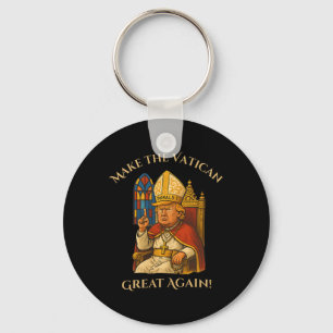 Pope Trump Funny Trump Vatican Christian Retro Chu Key Ring