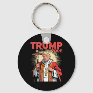 Pope Trump Funny Trump Vatican Christian Retro Chu Key Ring