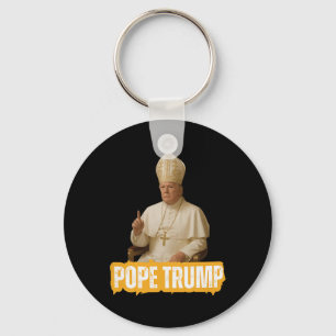 Pope Trump Funny Trump Vatican Christian Retro Chu Key Ring