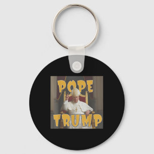 Pope Trump Funny Trump Vatican Christian Retro Chu Key Ring