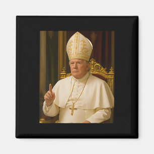 Pope Trump Funny Trump Vatican Christian Retro Chu Magnet