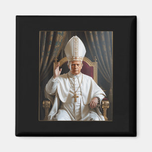 Pope Trump Funny Trump Vatican Christian Retro Chu Magnet