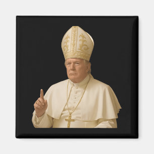Pope Trump Funny Trump Vatican Christian Retro Chu Magnet