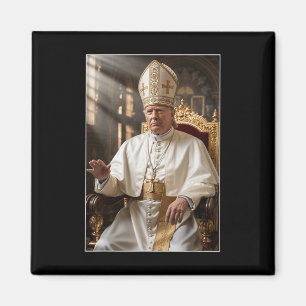 Pope Trump Funny Trump Vatican Christian Retro Chu Magnet