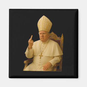 Pope Trump Funny Trump Vatican Christian Retro Chu Magnet