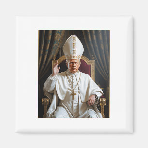 Pope Trump Funny Trump Vatican Christian Retro Chu Magnet