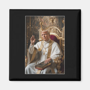 Pope Trump Funny Trump Vatican Christian Retro Chu Magnet