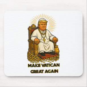 Pope Trump Funny Trump Vatican Christian Retro Chu Mouse Pad
