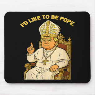 Pope Trump Funny Trump Vatican Christian Retro Chu Mouse Pad