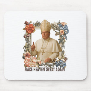 Pope Trump Funny Trump Vatican Christian Retro Chu Mouse Pad