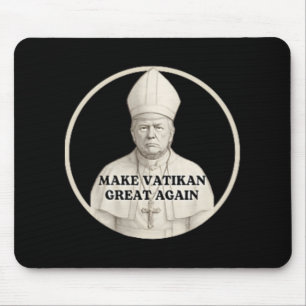 Pope Trump Funny Trump Vatican Christian Retro Chu Mouse Pad