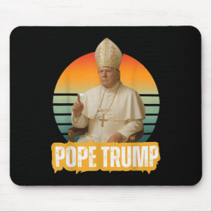Pope Trump Funny Trump Vatican Christian Retro Chu Mouse Pad
