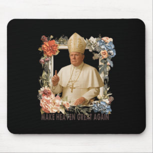 Pope Trump Funny Trump Vatican Christian Retro Chu Mouse Pad