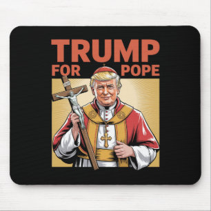 Pope Trump Funny Trump Vatican Christian Retro Chu Mouse Pad