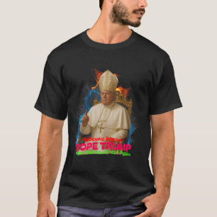 Pope Trump Funny Trump Vatican Christian Retro Chu T-Shirt
