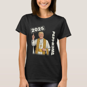 Pope Trump Funny Trump Vatican Christian Retro Chu T-Shirt