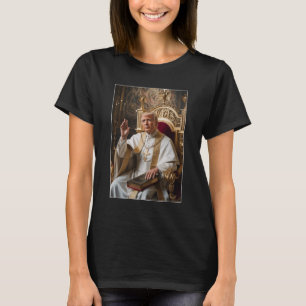 Pope Trump Funny Trump Vatican Christian Retro Chu T-Shirt