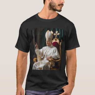 Pope Trump Funny Trump Vatican Christian Retro Chu T-Shirt