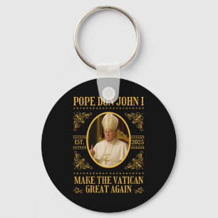 Pope Trump Pope Don John I Funny Political Satire Key Ring