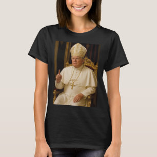 Pope Trump Pope Funny Trump Vatican Christian Retr T-Shirt