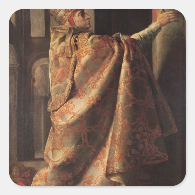 Pope Urban II Square Sticker (Front)