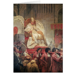 Pope VIII  in St. Peter's on the Sedia Gestatoria