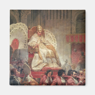 Pope VIII in St. Peter's on the Sedia Gestatoria Magnet