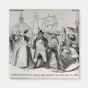 Popery or No Popery? 1850 Magnet