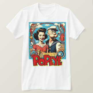 " POPEYE AND OLIVA " T-Shirt