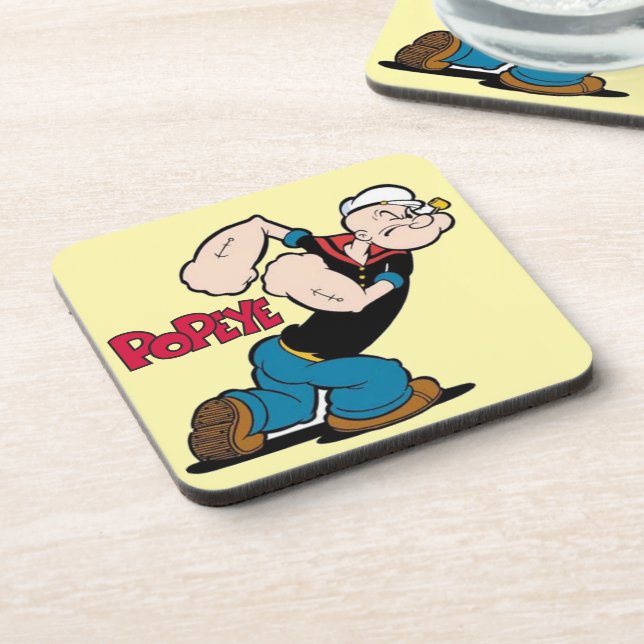 Popeye Beverage Coaster (Left Side)