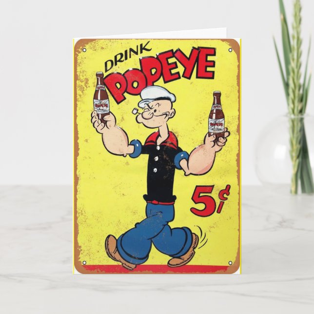 Popeye Greeting Card (Front)