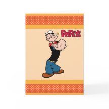 Popeye Greeting Card