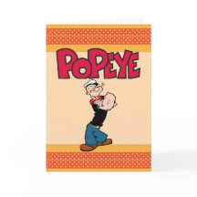Popeye Greeting Card