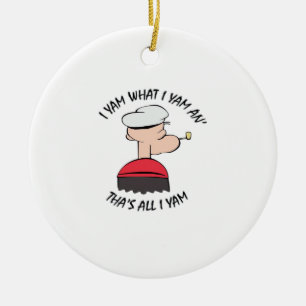 Popeye I Yam What I Yam Classic Ceramic Ornament