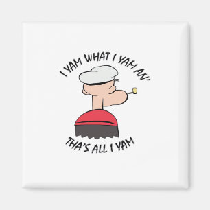 Popeye I Yam What I Yam Classic Magnet