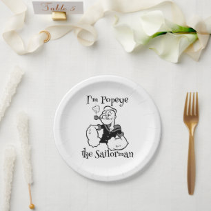 Popeye Paper Plate