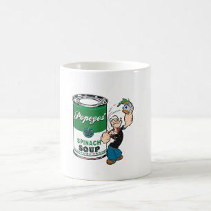 Popeye spinach coffee mug