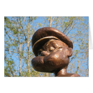 Popeye statue in Chester, Illinois
