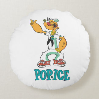 Popeye Vintage 1990's Parody Round Cushion