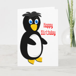 Popeyed Penguin Birthday Card