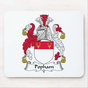Popham Family Crest Mouse Pad